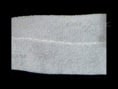 WS7225-прокладочная лента усиленная швом для подгиба 30мм-белая (50м) - купить в Норильске. Цена: 16.71 руб.