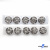 119-01 Кнопки пришивные декоративные металл 21 мм, цв.-никель - купить в Норильске. Цена: 21.54 руб.