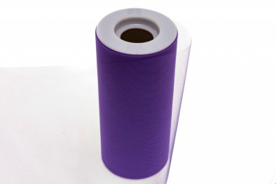 Фатин в шпульках 16-85, 10 гр/м2, шир. 15 см (в нам. 25+/-1 м), цвет фиолетовый - купить в Норильске. Цена: 100.69 руб.