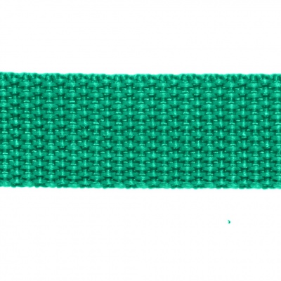 Стропа текстильная, шир. 25 мм (в нам. 50+/-1 ярд), цвет яр.зелёный - купить в Норильске. Цена: 397.52 руб.