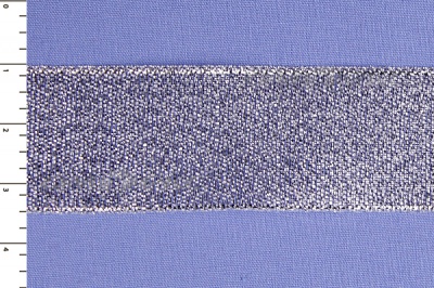Лента парча MR-25, 25мм (33 м)  серебро - купить в Норильске. Цена: 403.62 руб.