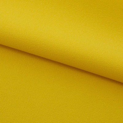 Креп стрейч Амузен 14-0756, 85 гр/м2, шир.150см, цвет жёлтый - купить в Норильске. Цена 194.07 руб.
