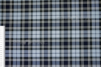 Ткань костюмная клетка Т7274 2004, 220 гр/м2, шир.150см, цвет т.синий/гол/бел - купить в Норильске. Цена 