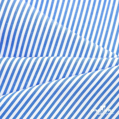 Ткань сорочечная Полоска Кенди, 115 г/м2, 58% пэ,42% хл, шир.150 см, цв.3-синий, (арт.110) - купить в Норильске. Цена 306.69 руб.