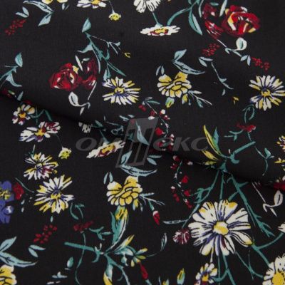 Плательная ткань "Фламенко" 6.2, 80 гр/м2, шир.150 см, принт растительный - купить в Норильске. Цена 239.03 руб.