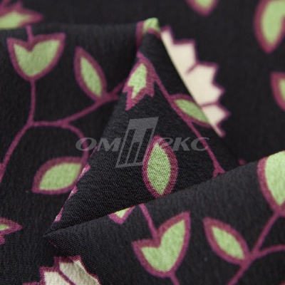 Плательная ткань "Фламенко" 10.1, 80 гр/м2, шир.150 см, принт растительный - купить в Норильске. Цена 241.49 руб.