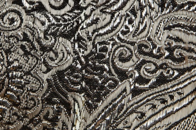 Ткань костюмная жаккард №11, 140 гр/м2, шир.150см, цвет тем.серебро - купить в Норильске. Цена 383.29 руб.