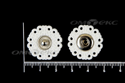 Кнопки пришивные №6 S20мм пластиковые белые - купить в Норильске. Цена: 9.88 руб.