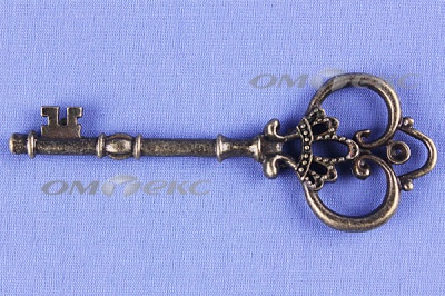 Декоративный элемент для творчества из металла "Ключ"8,5 см  - купить в Норильске. Цена: 26.66 руб.