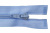 Спиральная молния Т5 351, 40 см, автомат, цвет св.голубой - купить в Норильске. Цена: 13.03 руб.