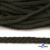 Шнур плетеный d-6 мм круглый, 70% хлопок 30% полиэстер, уп.90+/-1 м, цв.1075-хаки - купить в Норильске. Цена: 588 руб.