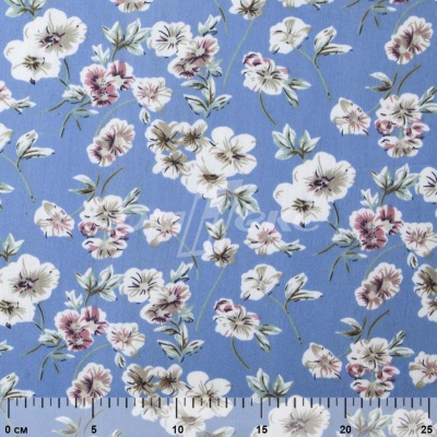 Плательная ткань "Фламенко" 12.1, 80 гр/м2, шир.150 см, принт растительный - купить в Норильске. Цена 241.49 руб.