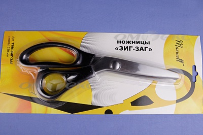 Ножницы ЗИГ-ЗАГ "MAXWELL" 230 мм - купить в Норильске. Цена: 1 041.25 руб.