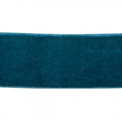 Лента бархатная нейлон, шир.25 мм, (упак. 45,7м), цв.65-изумруд - купить в Норильске. Цена: 981.09 руб.