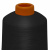 Нитки текстурированные кручёные, намот. 15 000 м, цвет чёрный - купить в Норильске. Цена: 237.24 руб.