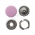 Кнопка рубашечная (закрытая) 9,5мм - эмаль, цв.003 - розовый - купить в Норильске. Цена: 5.74 руб.