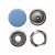 Кнопка рубашечная (закрытая) 9,5мм - эмаль, цв.182 - св.голубой - купить в Норильске. Цена: 5.74 руб.