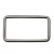 Рамка металлическая прямоугольная, 40 х 15 мм- тём.никель - купить в Норильске. Цена: 4.60 руб.