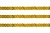 Пайетки "ОмТекс" на нитях, SILVER SHINING, 6 мм F / упак.91+/-1м, цв. 48 - золото - купить в Норильске. Цена: 356.19 руб.
