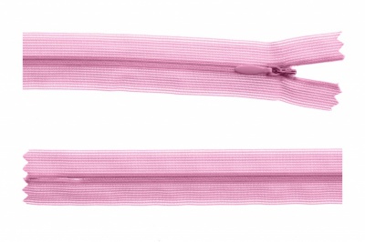 Молния потайная Т3 513, 60 см, капрон, цвет св.розовый - купить в Норильске. Цена: 10.24 руб.