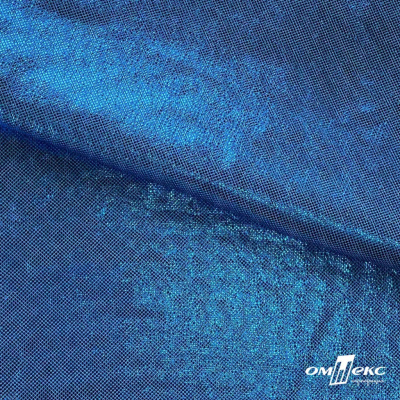 Трикотажное полотно голограмма, шир.140 см, #602 -голубой/голубой - купить в Норильске. Цена 385.88 руб.