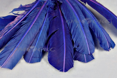 Декоративный Пучок из перьев, перо 23см/синий - купить в Норильске. Цена: 12.34 руб.