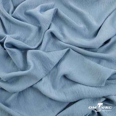 Ткань плательная Муар, 100% полиэстер,165 (+/-5) гр/м2, шир. 150 см, цв. Серо-голубой - купить в Норильске. Цена 215.65 руб.
