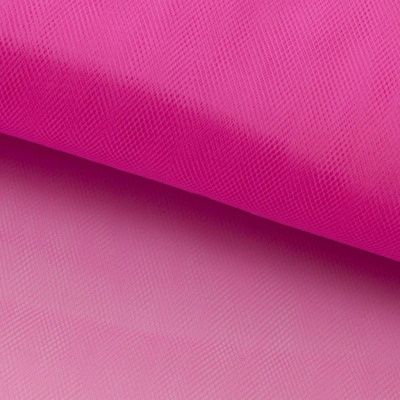 Фатин матовый 16-31, 12 гр/м2, шир.300см, цвет барби розовый - купить в Норильске. Цена 100.92 руб.