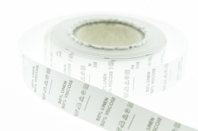 Состав и уход за тк. Linen 50%  Viscose 50%  1000шт - купить в Норильске. Цена: 476.84 руб.