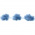 Тесьма плетеная "Рюш", упак. 9,14 м, цвет голубой - купить в Норильске. Цена: 45.87 руб.