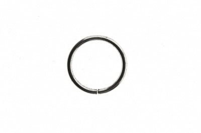 Кольцо металлическое d-15 мм, цв.-никель - купить в Норильске. Цена: 2.45 руб.