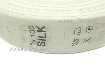 Состав и уход за тк.100% Silk (1000 шт) - купить в Норильске. Цена: 520.46 руб.