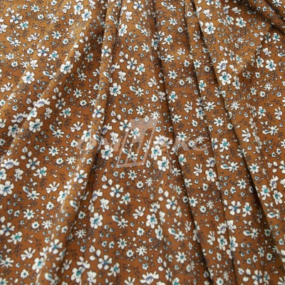 Плательная ткань "Фламенко" 11.1, 80 гр/м2, шир.150 см, принт растительный - купить в Норильске. Цена 239.03 руб.