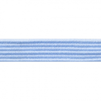 Резиновые нити с текстильным покрытием, шир. 6 мм ( упак.30 м/уп), цв.- 108-голубой - купить в Норильске. Цена: 155.22 руб.